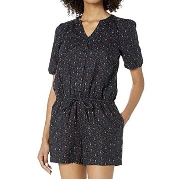 Goodthreads Washed Linen Blend Romper - Picture 1 of 16